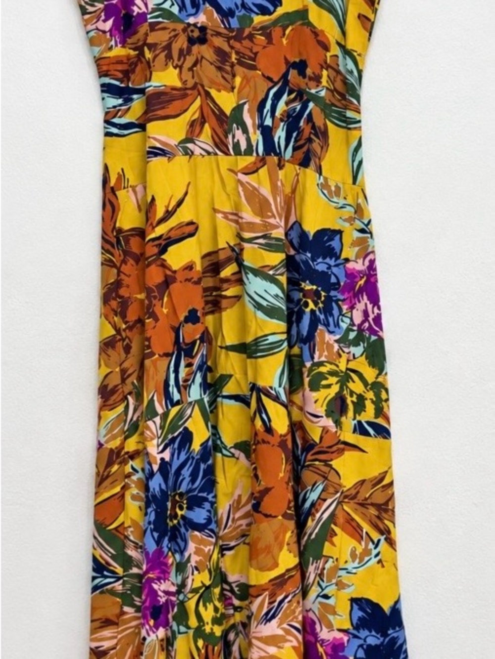 Vince Camuto Yellow Floral Maxi Skirt